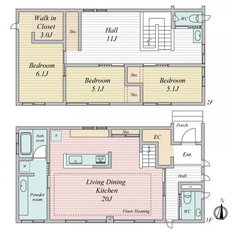 Sumitomo Forestry Built 3LDK House in Tendō, Yamagata - Thumbnail 2