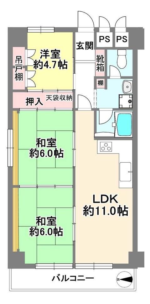 3LDK Apartment for Sale near Esaka Station, Suita, Osaka - Thumbnail 2