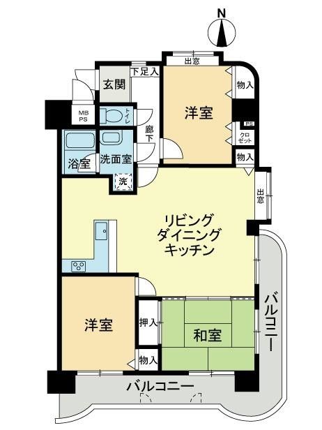 3LDK Apartment for Sale in Kurashiki, Okayama - Thumbnail 4