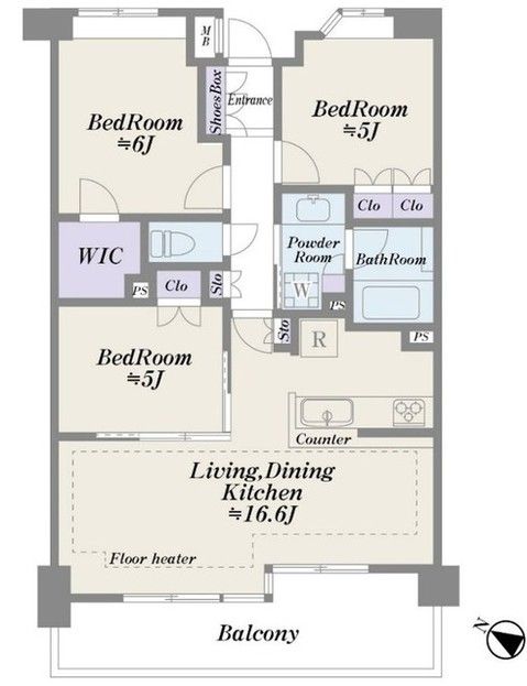 3LDK Apartment for Sale in Adachi-ku, Tokyo Near Station - Main Image