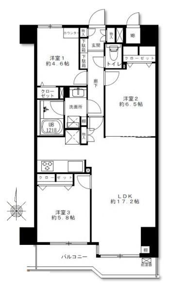 3LDK Apartment for Sale in Saiwai Ward, Kawasaki - Thumbnail 2