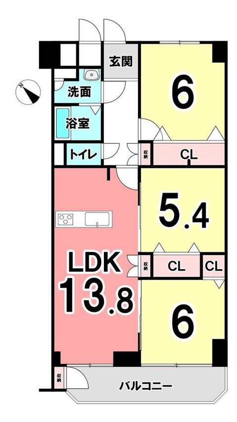 3LDK Apartment for Sale in Shizuoka City Suruga Ward - Thumbnail 3
