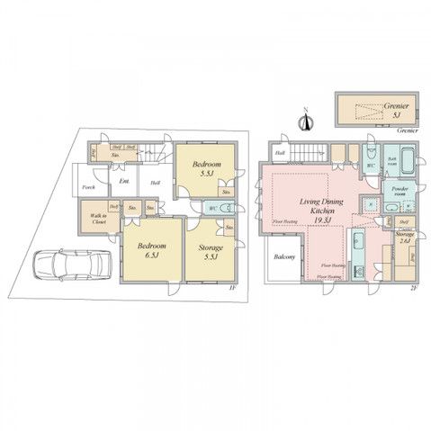 2LDK+2S Detached House for Sale in Sumiyoshi, Osaka - Thumbnail 2