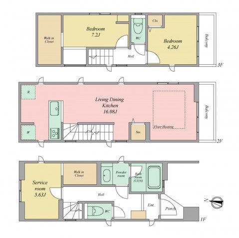 2SLDK House for Sale in Katsushika, Tokyo Near Aoto Station - Thumbnail 3