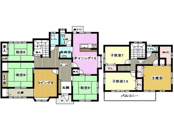 6LDK Detached House for Sale in Utsunomiya, Tochigi - Thumbnail 2