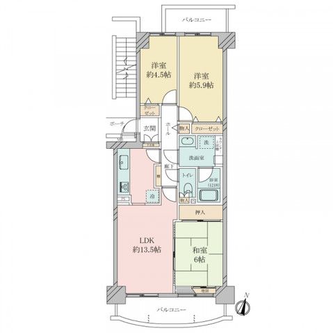 3LDK Apartment for Sale in Itami, Hyogo - 21.8 million yen - Thumbnail 2