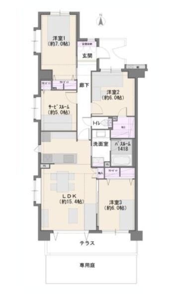 3SLDK Apartment for Sale in Kawasaki, Kanagawa - 86.53m² - Thumbnail 4