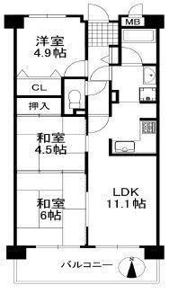 3LDK Apartment for Sale in Kashihara, Nara - 58.98m² - Thumbnail 4