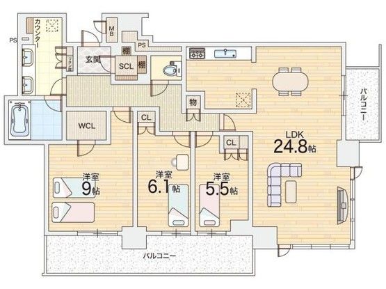 Brandz Tower Umeda North 2LDK Apartment for Sale in Osaka - Thumbnail 4