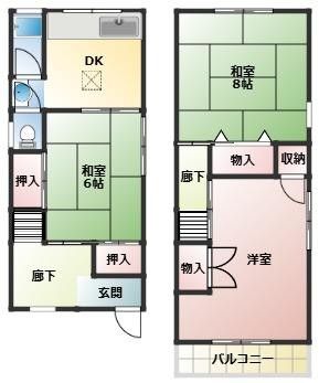 3DK Family Home for Sale in Sakai, Osaka - 6.8 Million Yen - Thumbnail 2