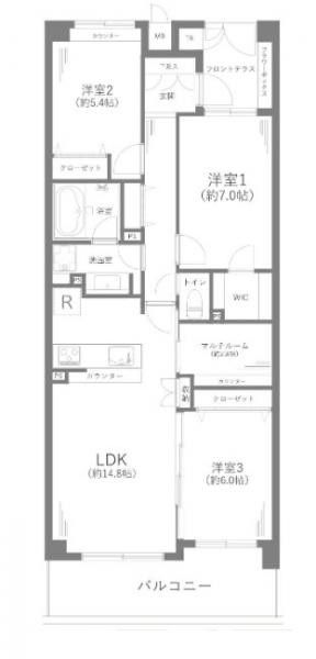 3LDK Apartment for Sale in Konan Ward, Yokohama - Thumbnail 3