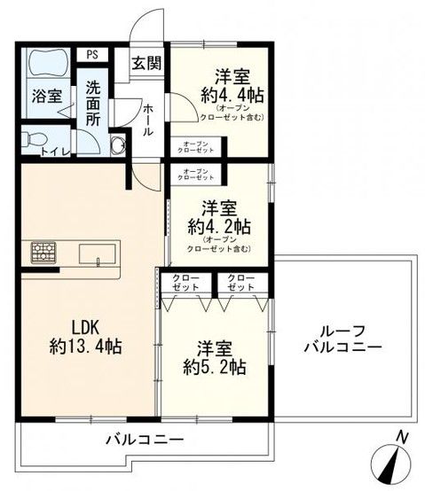 Lions Mansion Hisagahara Second 3LDK Apartment in Ota, Tokyo - Thumbnail 3