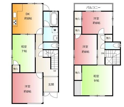 5DK Detached House for Sale in Hirakata, Osaka - Thumbnail 2