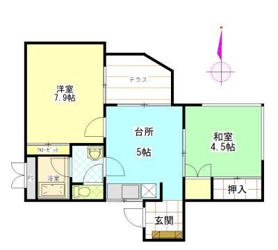 Fujita Daiichi Toba Mansion 2DK Apartment for Sale in Toba - Main Image