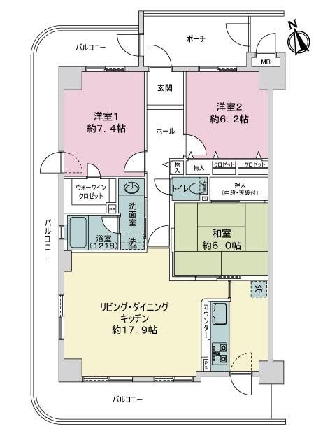 83.58 sqm 3LDK Apartment for Sale in Akashi, Hyogo - Thumbnail 4