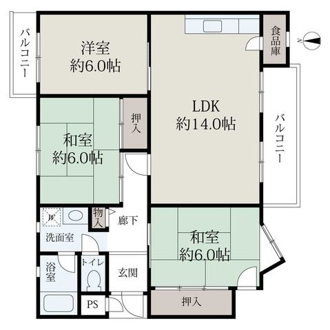 3LDK Apartment for Sale in Nara City, Nara Prefecture - Thumbnail 2