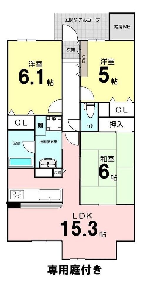 3LDK Apartment in Nara with Private Garden Near Gakuenmae Station - Image 1