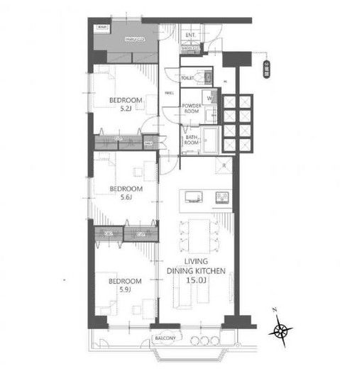 3LDK Apartment for Sale in Kita-ku, Sapporo Near Two Stations - Thumbnail 4