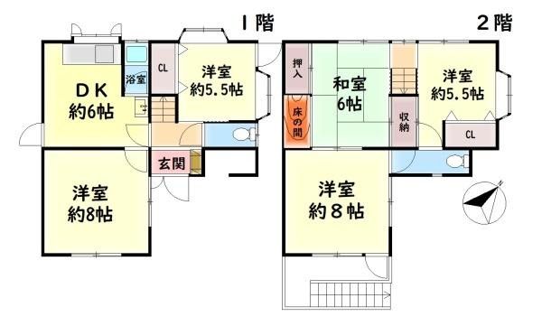 5DK Detached House for Sale in Kishiwada, Osaka - Thumbnail 2