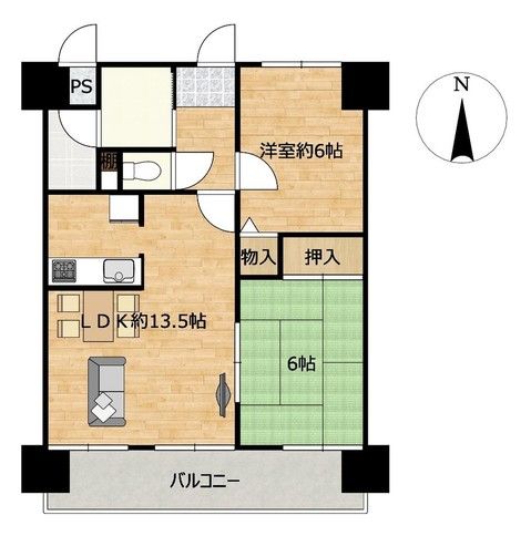 2LDK Apartment for Sale in Fukushima City, Fukushima Prefecture - Thumbnail 2
