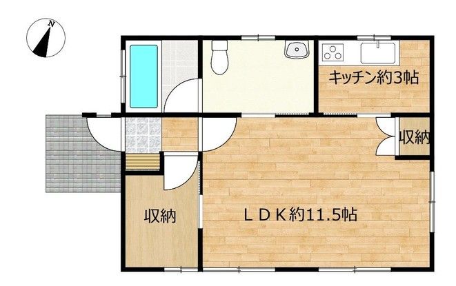 Renovated 1SK House in Shibukawa, Gunma - 39.74 sqm on 270 sqm Land - Thumbnail 2