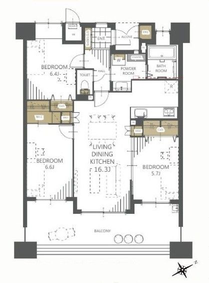 Renovated 4LDK Apartment Near Okayama Station - Thumbnail 2