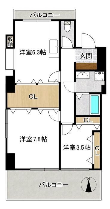 2DK Apartment for Sale in Nagasaki City - 47.56 sqm - Thumbnail 3