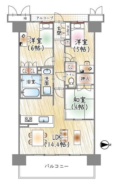 Rune Owada Ekimae Front Gate - 3LDK Apartment in Kadoma - Thumbnail 2
