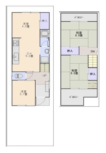 4DK House for Sale in Kashiwara, Osaka - 62 sqm - Image 1