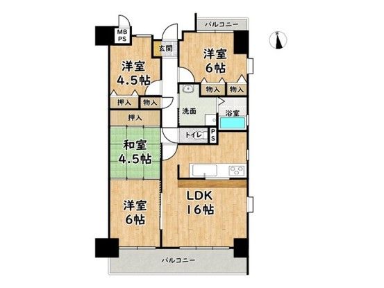 Renovated 4LDK Apartment in Himeji City - Thumbnail 2