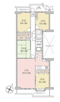 4LDK Apartment for Sale in Kashiwa, Chiba - 89.58 sqm - Thumbnail 3