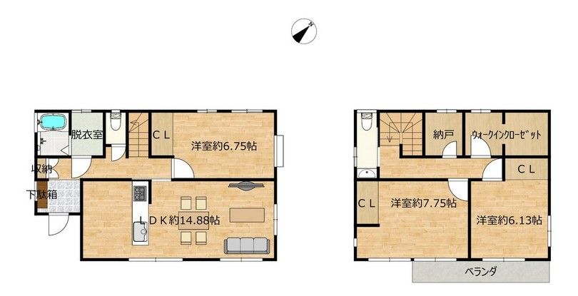 Renovated 3LDK House in Fukushima City with Parking and Garden - Thumbnail 2