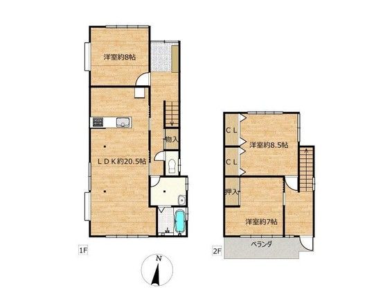 Renovated 3LDK House in Gifu City, 104 sqm - Thumbnail 2