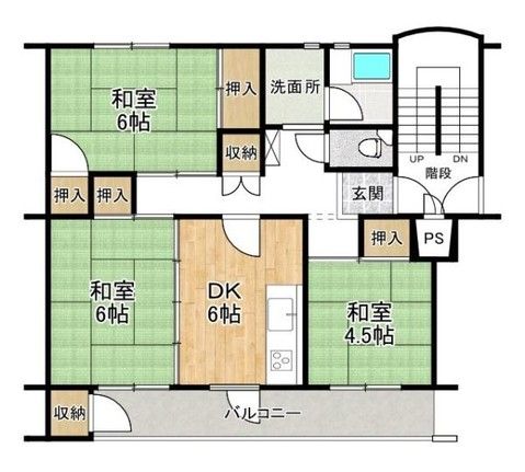 3DK Apartment for Sale in Kashiba, Nara - 59 sqm - Thumbnail 2