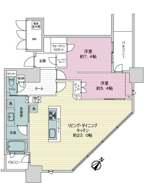 2LDK Apartment for Sale in Shizuoka City, Suruga Ward - Thumbnail 2