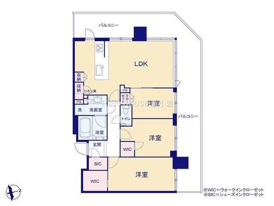 Renovated 3LDK Apartment in City Towers Tokyo Bay West Tower - Thumbnail 2