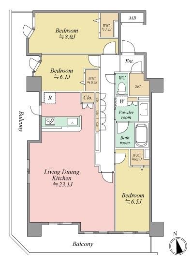 Duo Hills Kofu 3LDK Apartment for Sale in Yamanashi - Thumbnail 2