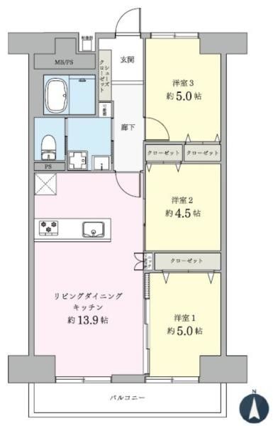 3LDK Apartment for Sale in Ryogoku, Sumida, Tokyo - 65.21 sqm - Thumbnail 2