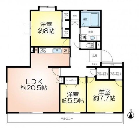 3LDK Apartment Near Seishin-Minami Station Kobe - Thumbnail 2