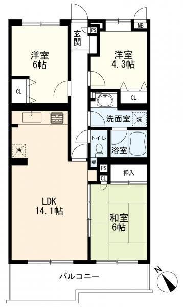 Renovated 3LDK Apartment in Kohoku Ward, Yokohama - Thumbnail 4