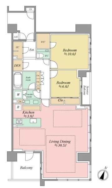 Premist Ashiya 2LDK Apartment for Sale in Ashiya, Hyogo - Thumbnail 2
