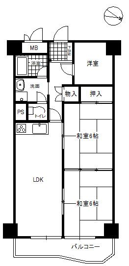 3LDK Apartment for Sale in Sumiyoshi, Hamamatsu City, Shizuoka - Thumbnail 3