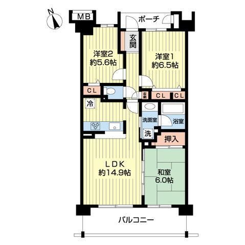 3LDK Apartment for Sale in Kashiwa, Chiba - Thumbnail 3
