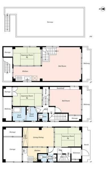 5LDK Steel-Frame House with Roof Terrace in Taito, Tokyo - Thumbnail 2