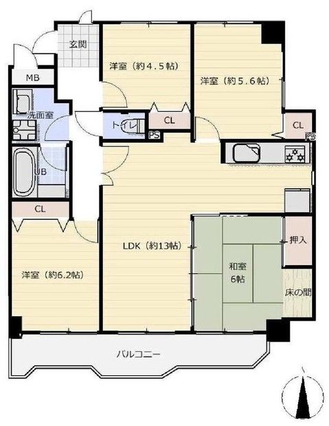 Cosmo Otsu 4LDK Apartment for Sale in Otsu, Shiga - Thumbnail 2