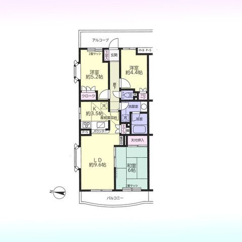 3LDK Apartment for Sale in Kasukabe City, Saitama - Thumbnail 2