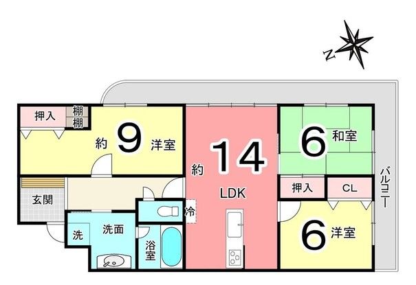 3LDK Apartment for Sale in Ashikaga, Tochigi - 490万円 - Thumbnail 2