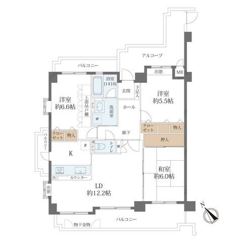 3LDK Apartment for Sale in Kasugai, Aichi - 76.14 sqm - Thumbnail 2