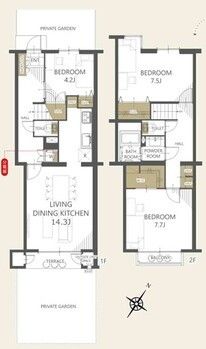 3LDK Renovated Maisonette in Nagareyama, Chiba - Thumbnail 3