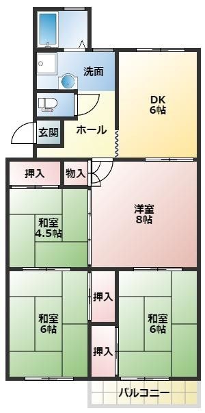 4DK Apartment in Takarazuka, Hyogo - 6.5 Million Yen - Main Image